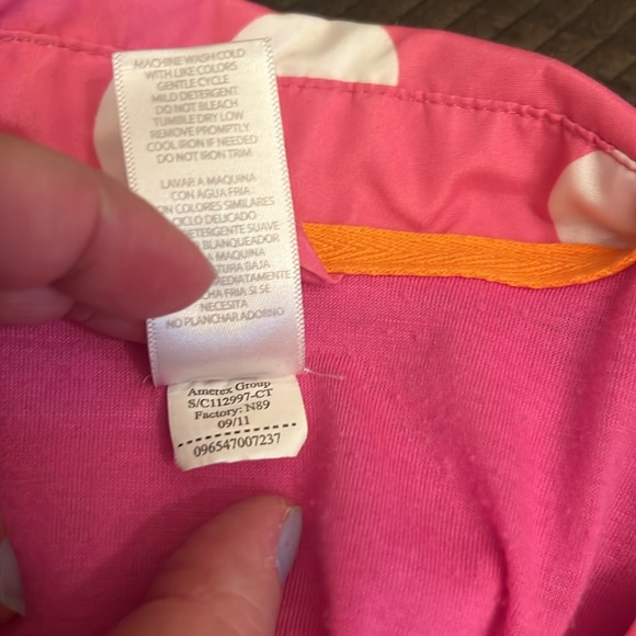 Carters Pink Polka Dot Jacket - 6X - Picture 3 of 8